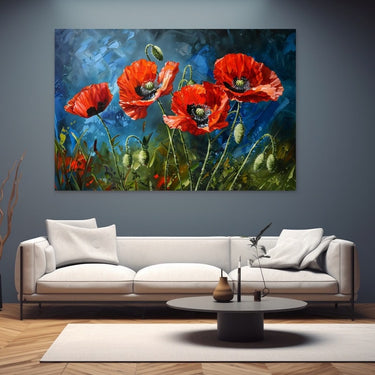 Poppy Abstract Painting